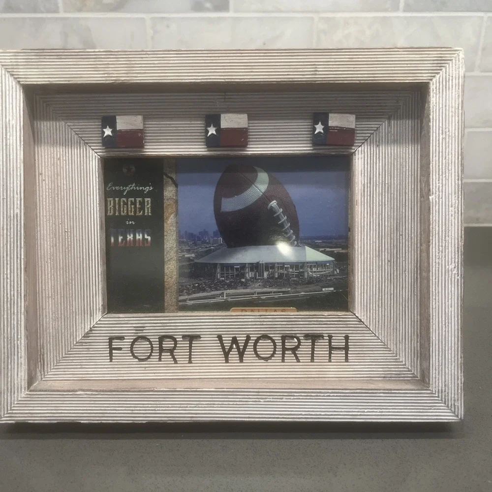 Texas Fort Worth Rustic Barn Wood Photo Picture Frame